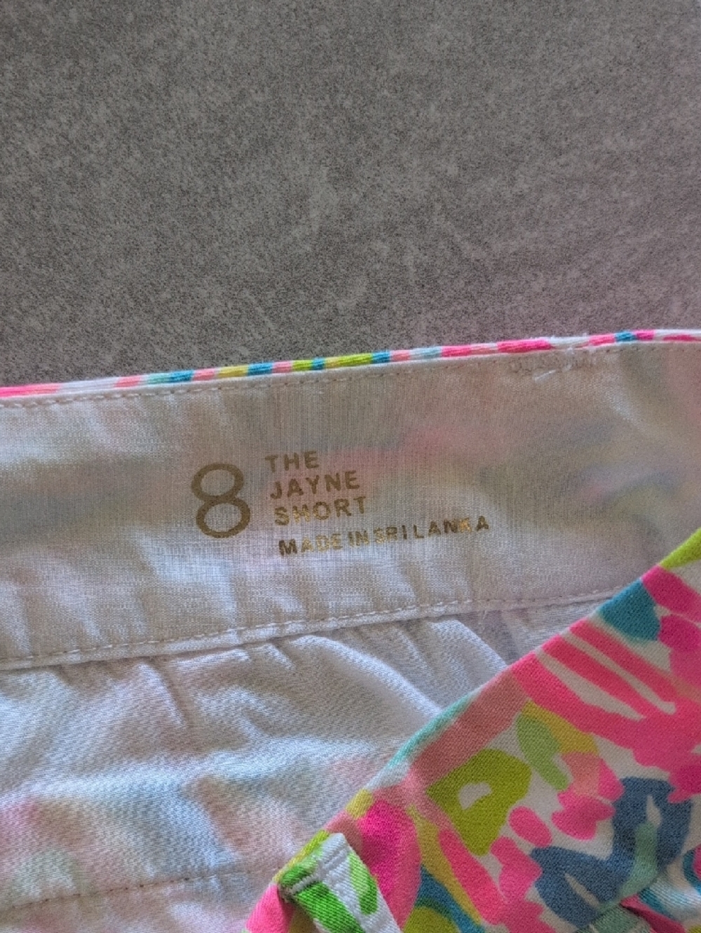 Lilly Pulitzer Tropical Floral Bermuda Shorts - Pink, Green & Blue - Picture 5 of 6